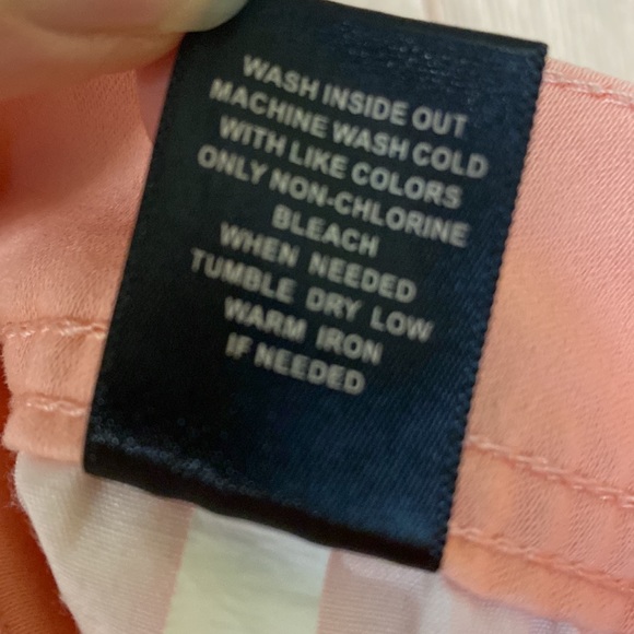 ROX Denim Stretch 2.5 INCH SHORT sz9 Bright Coral 🪸 Peach very Stretch blend - Picture 13 of 13